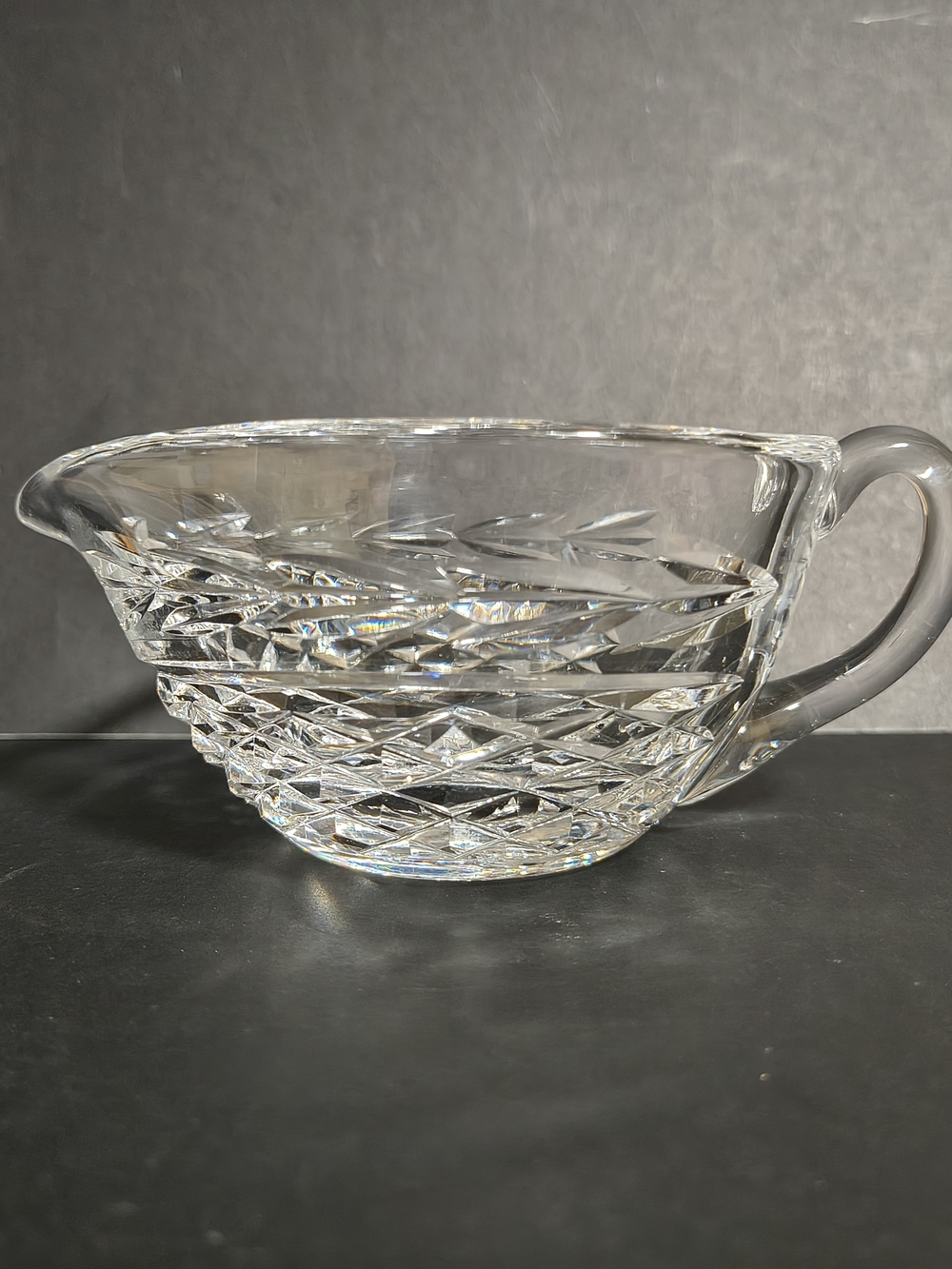 Waterford Glandore Crystal Gravy Boat